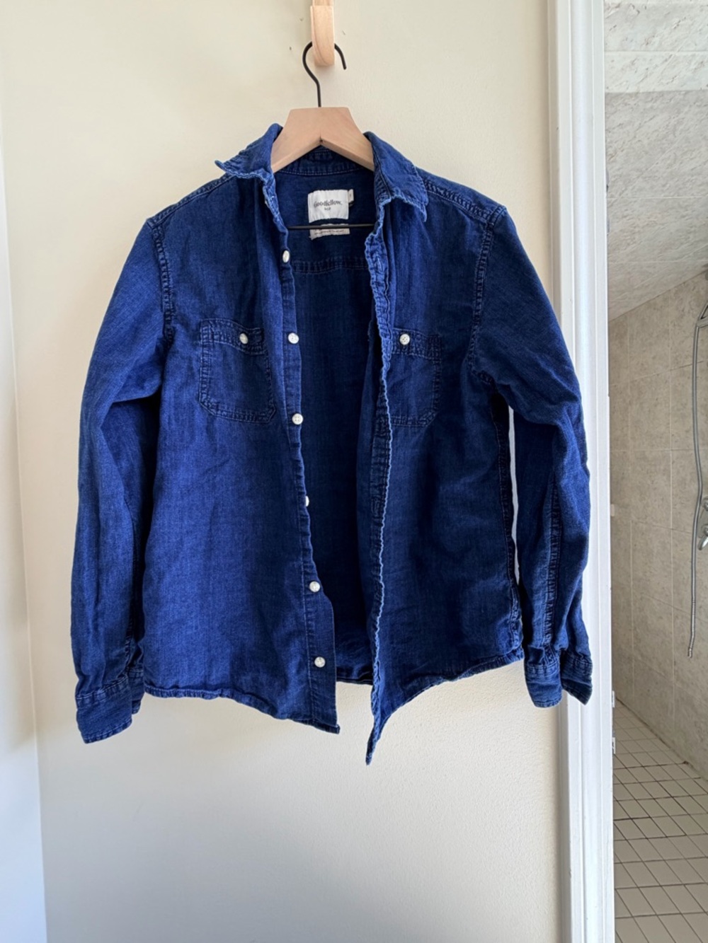 Good fellow and co men’s small Indigo Blue Button-Up Shirt